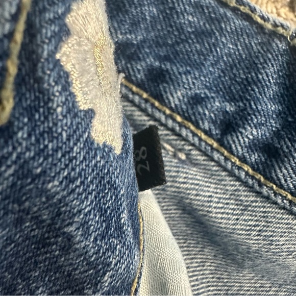 7 For All Mankind Floral Embroidered Denim Jeans - Picture 10 of 15